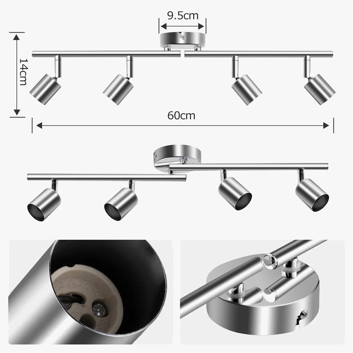 Plafonnier LED réglable multi-angle