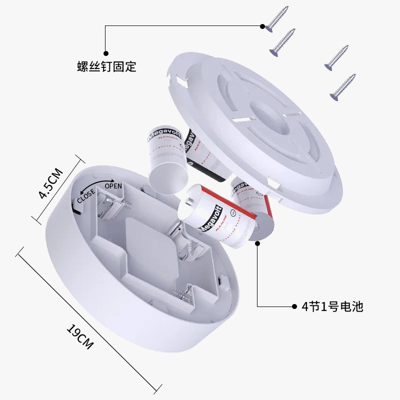 plafonnier led rechargeable usb capteur mouvement intensité variable télécommande