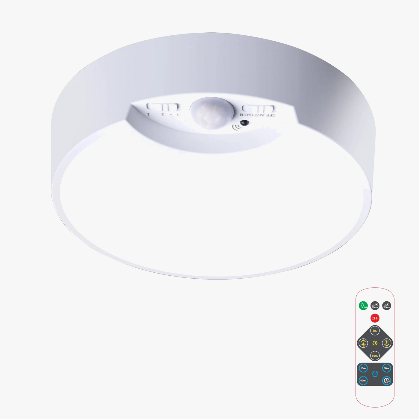 plafonnier led rechargeable usb capteur mouvement intensité variable télécommande