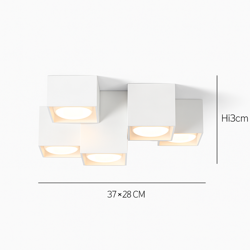 plafonnier led rectangle protection des yeux spot magique