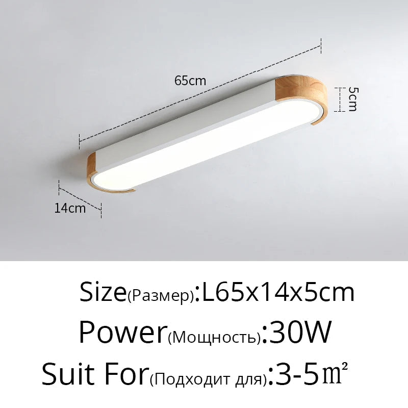 plafonnier led rectangulaire longue bande simple et créatif
