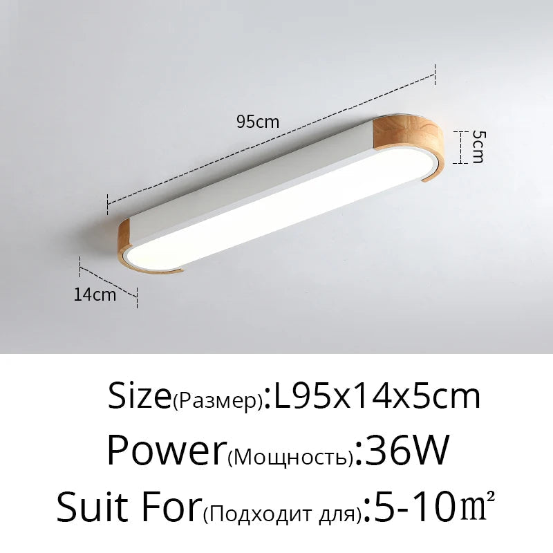 plafonnier led rectangulaire longue bande simple et créatif