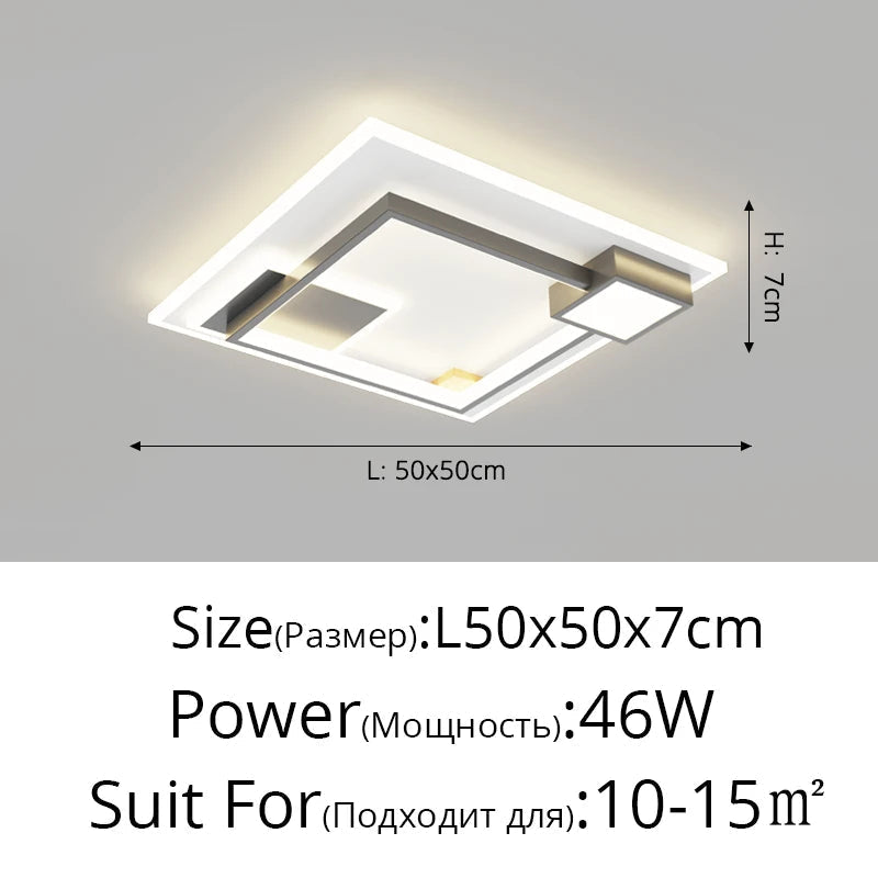 plafonnier led rectangulaire minimaliste nouvelle collection 2022
