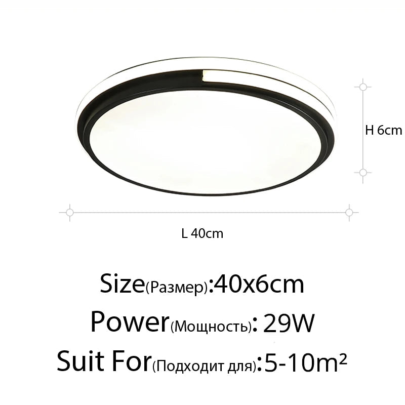 plafonnier led rond avec luminosité réglable pour intérieur