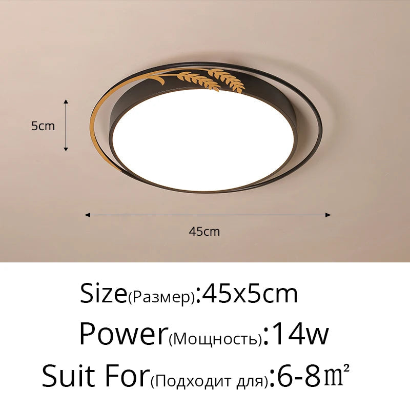 plafonnier led rond avec télécommande pour décoration intérieure