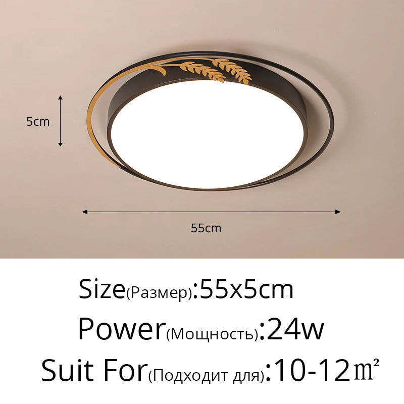 plafonnier led rond avec télécommande pour décoration intérieure