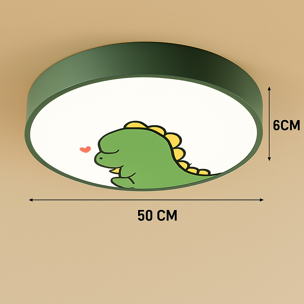 Plafonnier LED rond coloré pour chambre d'enfant