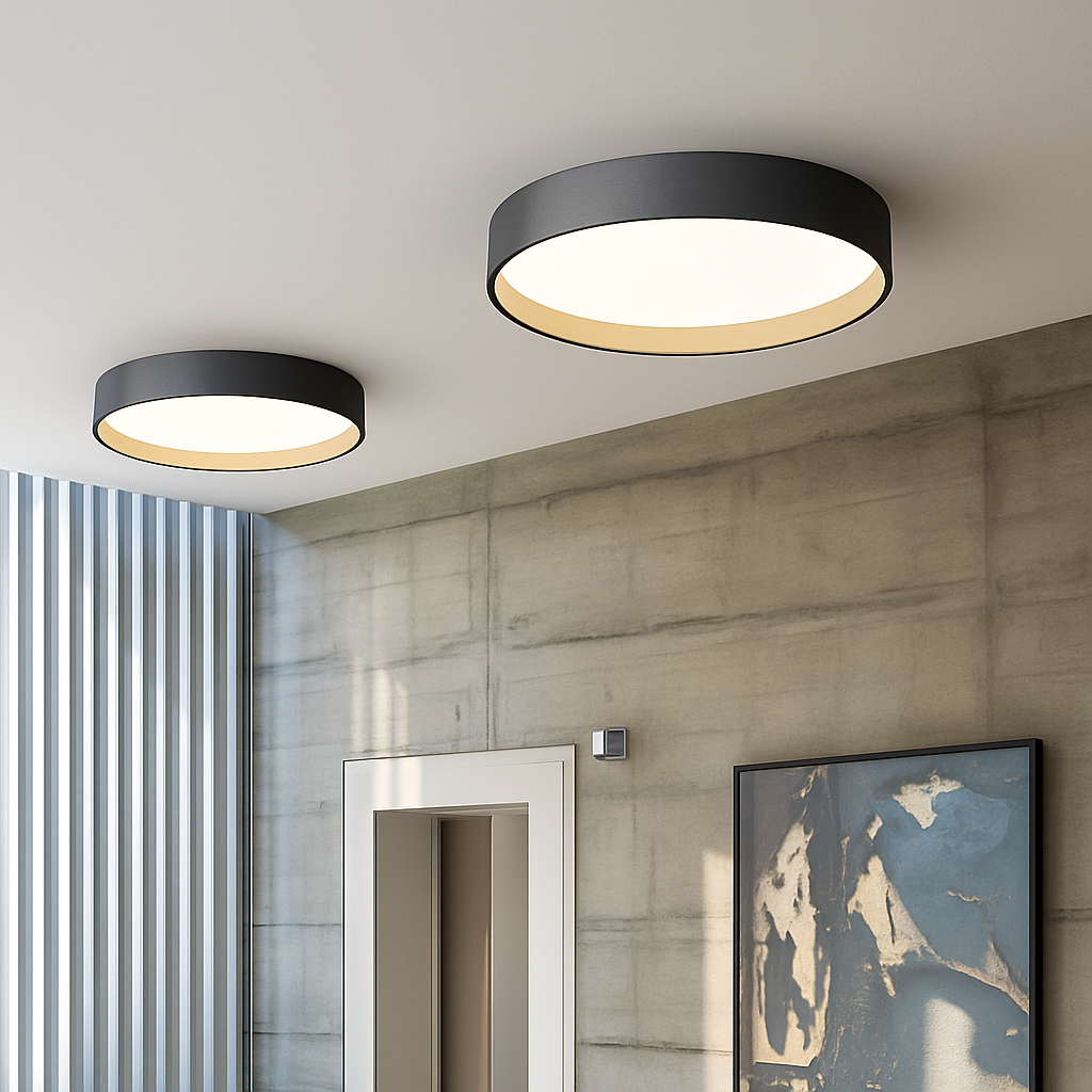 plafonnier led rond design italien pour intérieur moderne