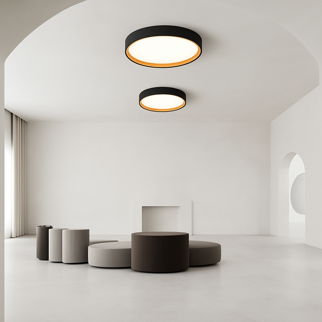 plafonnier led rond design italien pour intérieur moderne