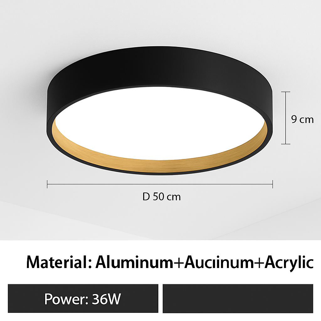 plafonnier led rond design italien pour intérieur moderne