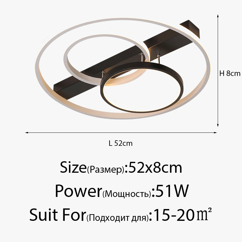 plafonnier led rond design moderne pour intérieur élégant