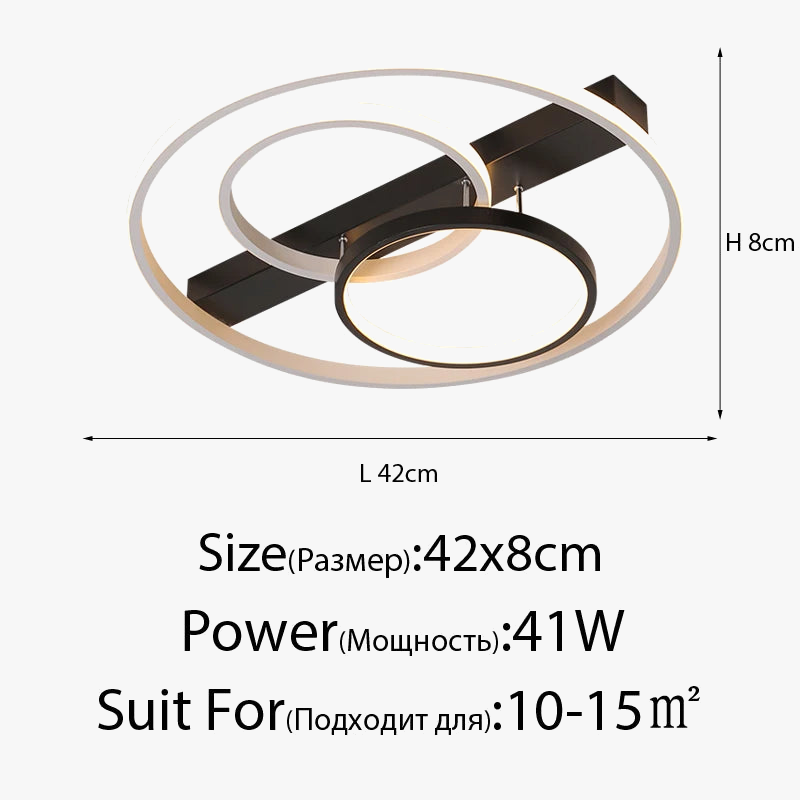 plafonnier led rond design moderne pour intérieur élégant