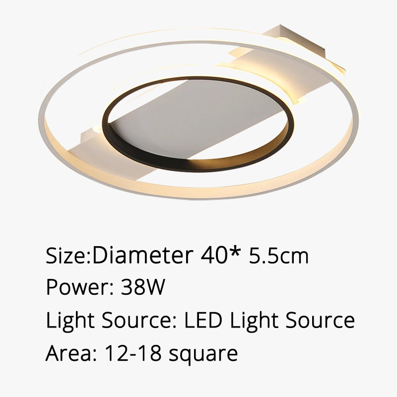 plafonnier led rond design moderne pour un éclairage intérieur décoratif