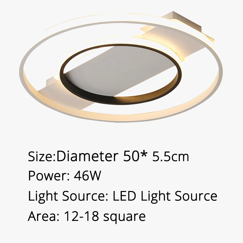 plafonnier led rond design moderne pour un éclairage intérieur décoratif