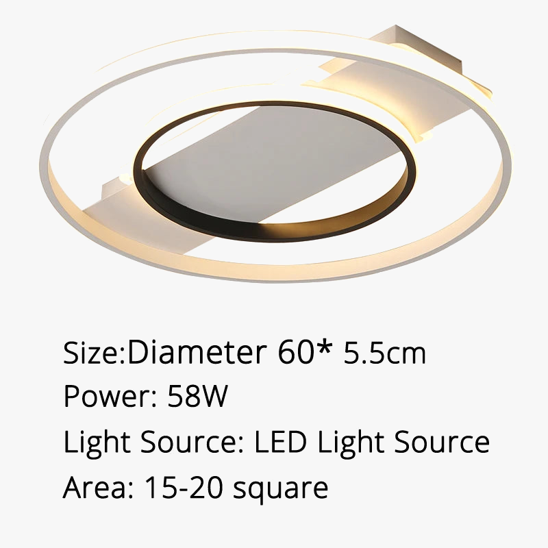 plafonnier led rond design moderne pour un éclairage intérieur décoratif