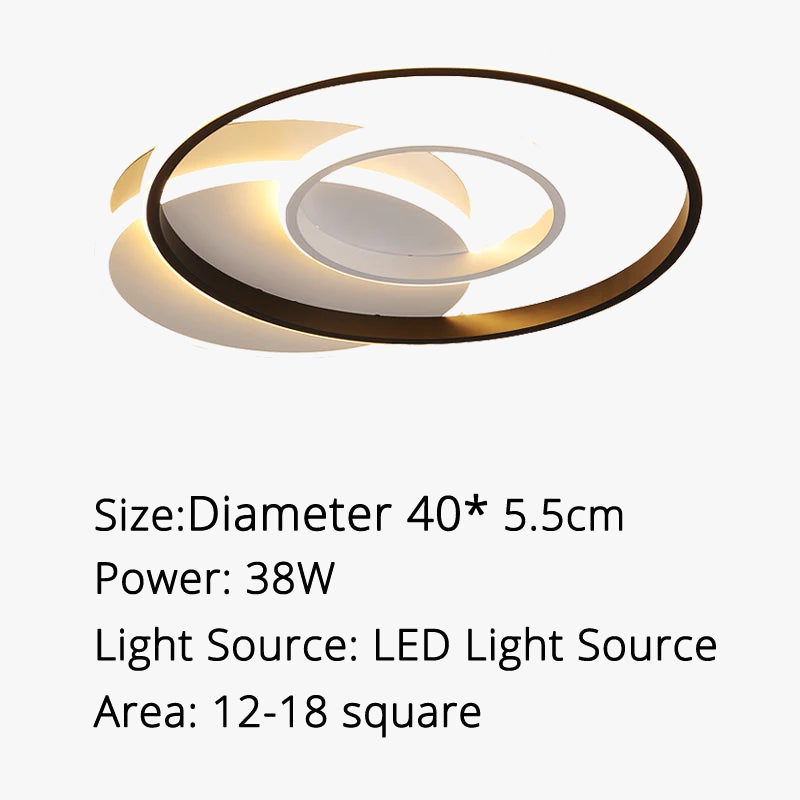 plafonnier led rond design moderne pour un éclairage intérieur décoratif
