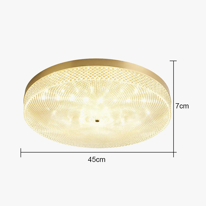 plafonnier led rond en acrylique design moderne pour maison