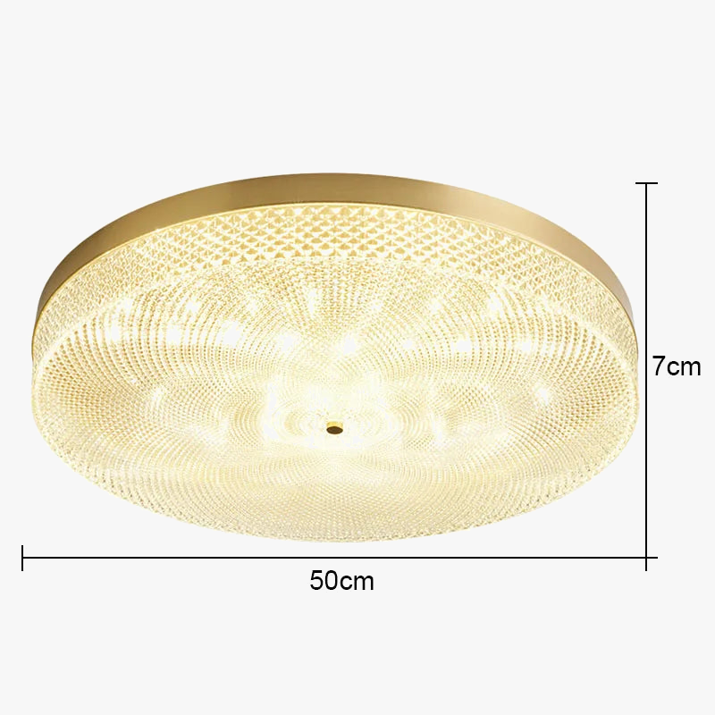 plafonnier led rond en acrylique design moderne pour maison
