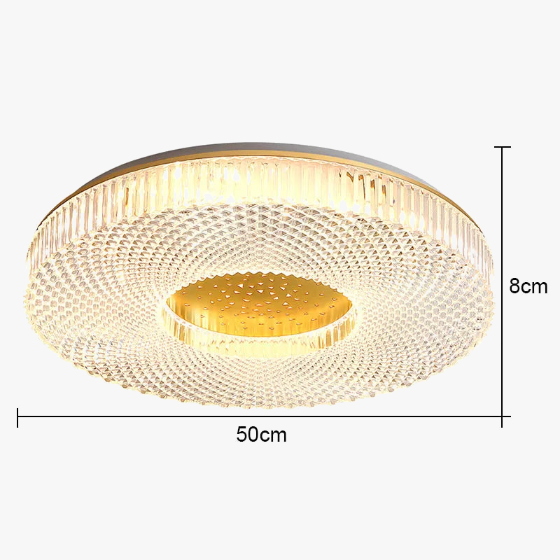plafonnier led rond en acrylique design moderne pour maison