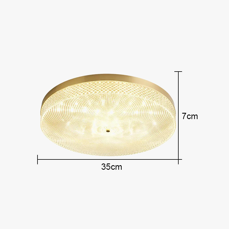 plafonnier led rond en acrylique design moderne pour maison