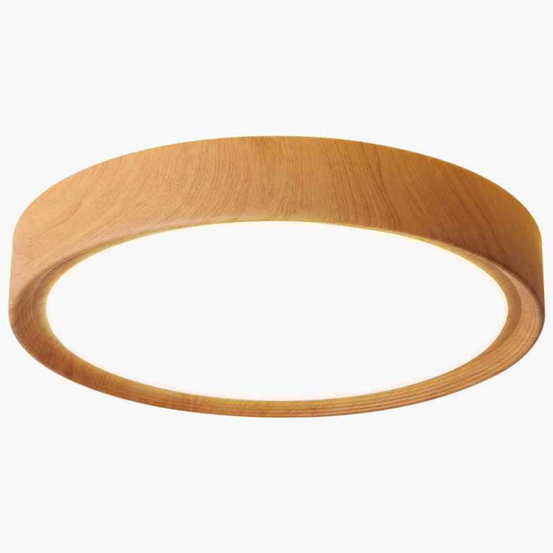 plafonnier led rond en bois éclairage d'intérieur luminaire décoratif