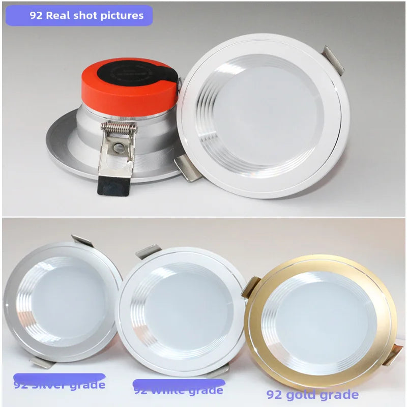 plafonnier led rond encastré pour éclairage intérieur varié