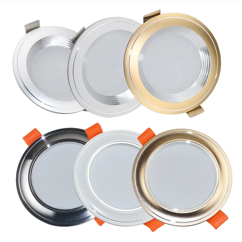 plafonnier led rond encastré pour éclairage intérieur varié
