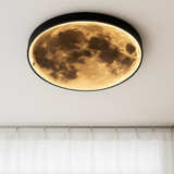 plafonnier led rond lune design nordique créatif décoratif