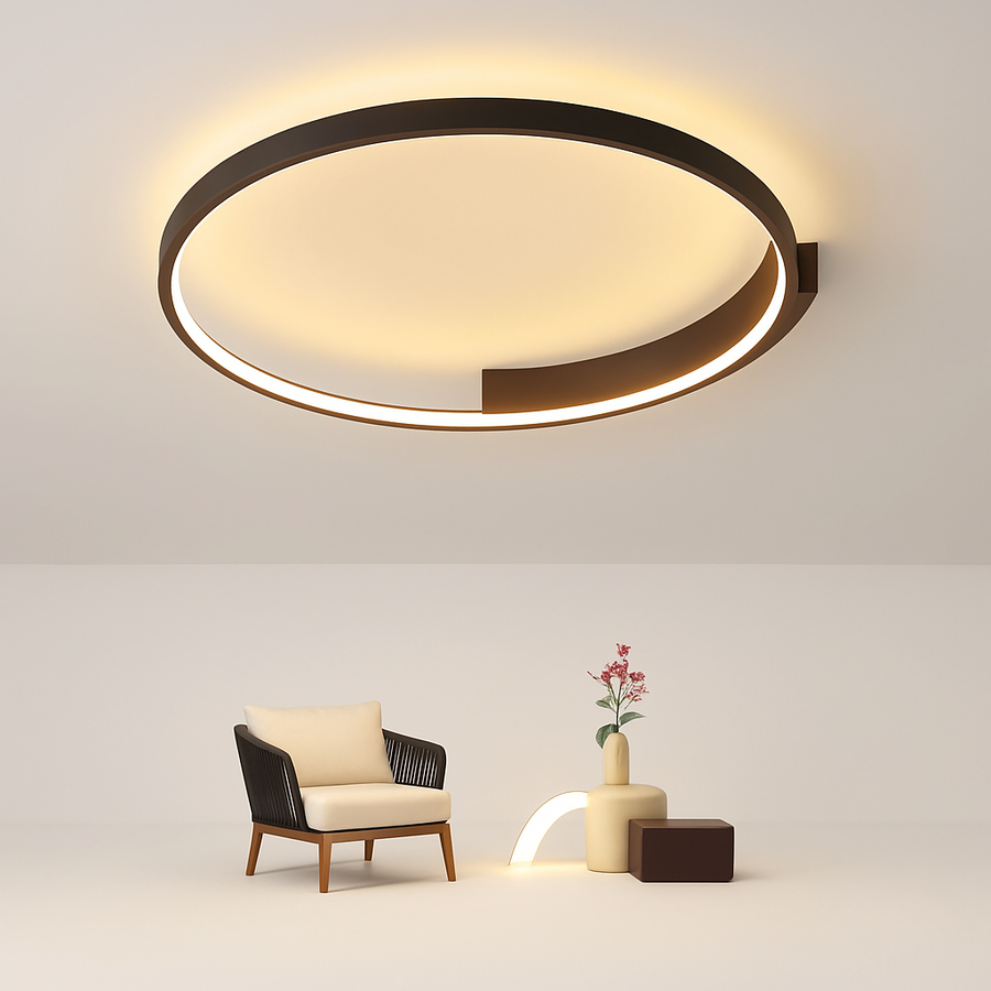 Plafonnier LED rond minimaliste moderne Design nordique salon plafonniers chambre à manger maison luminaires d'intérieur
