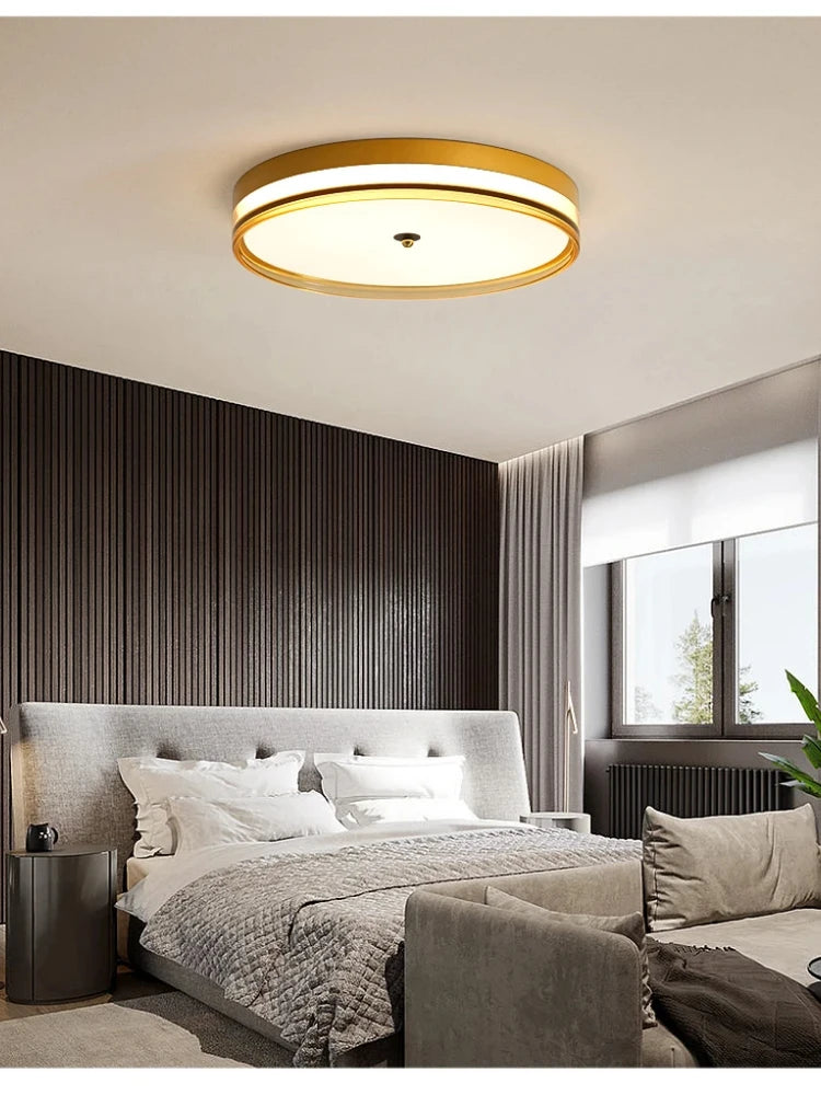 plafonnier led rond moderne avec télécommande design minimaliste