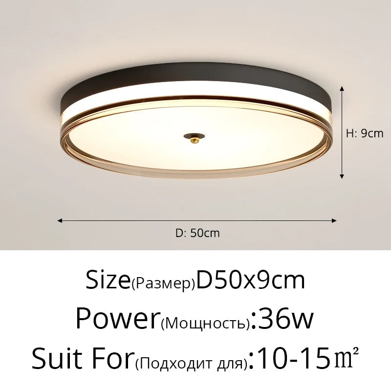 plafonnier led rond moderne avec télécommande design minimaliste