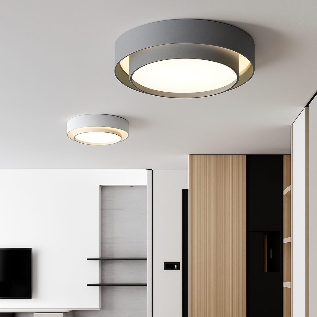 Plafonnier LED rond moderne led cercle avec télécommande pour décoration