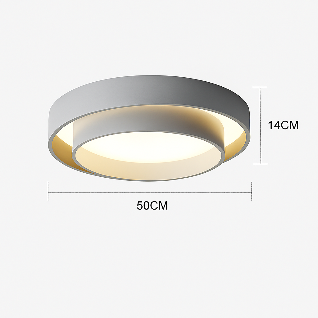 Plafonnier LED rond moderne led cercle avec télécommande pour décoration