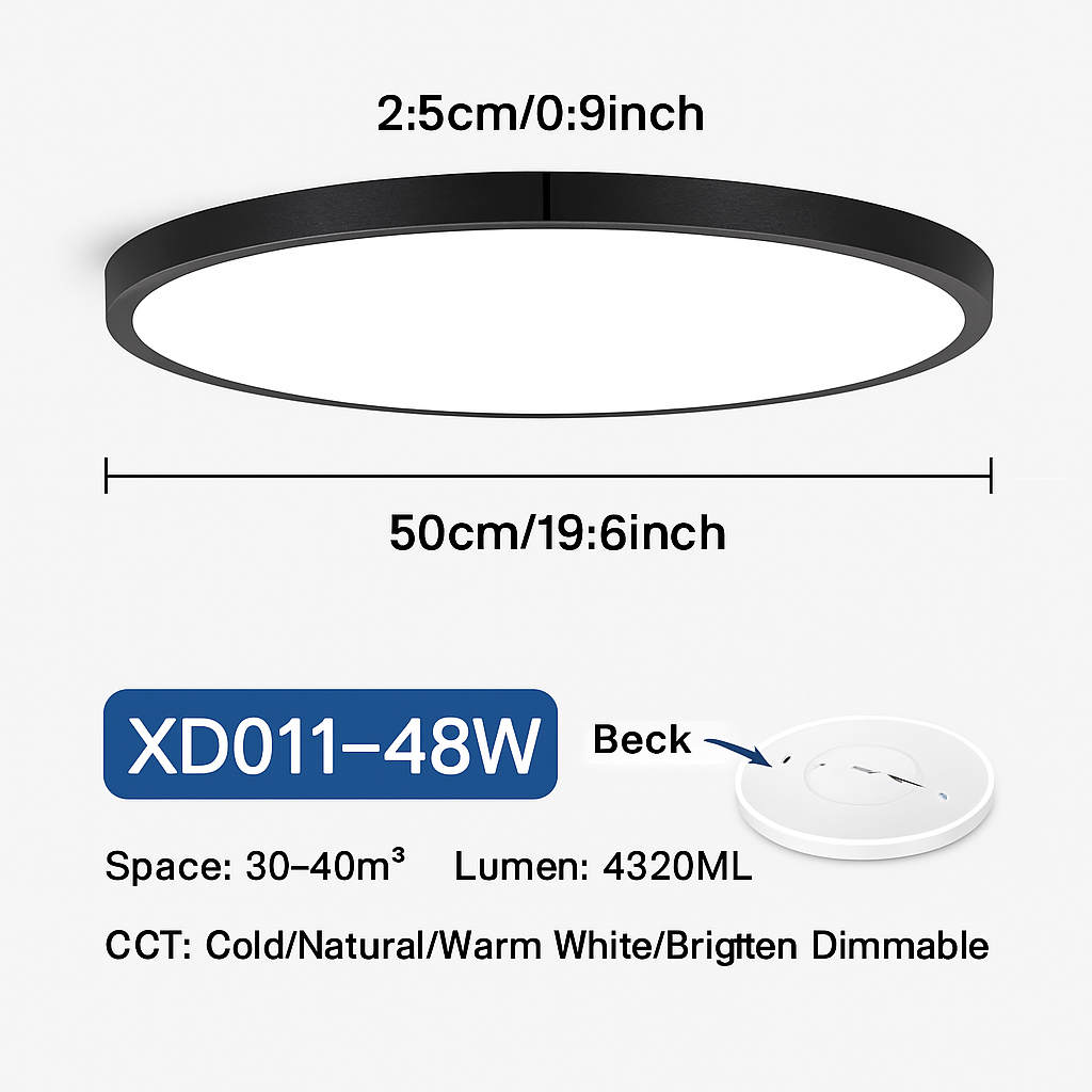 plafonnier led rond moderne pour éclairage varié