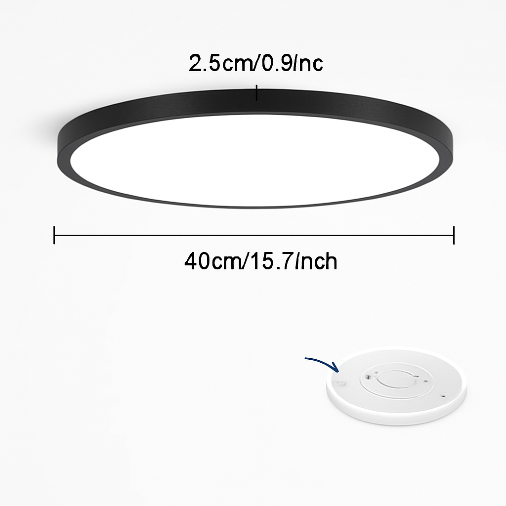 plafonnier led rond moderne pour éclairage varié