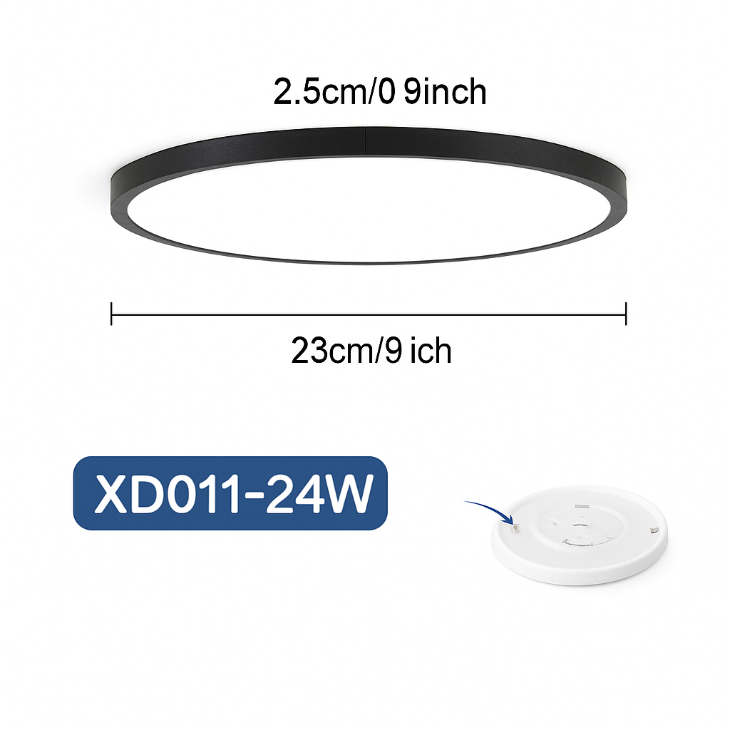 plafonnier led rond moderne pour éclairage varié
