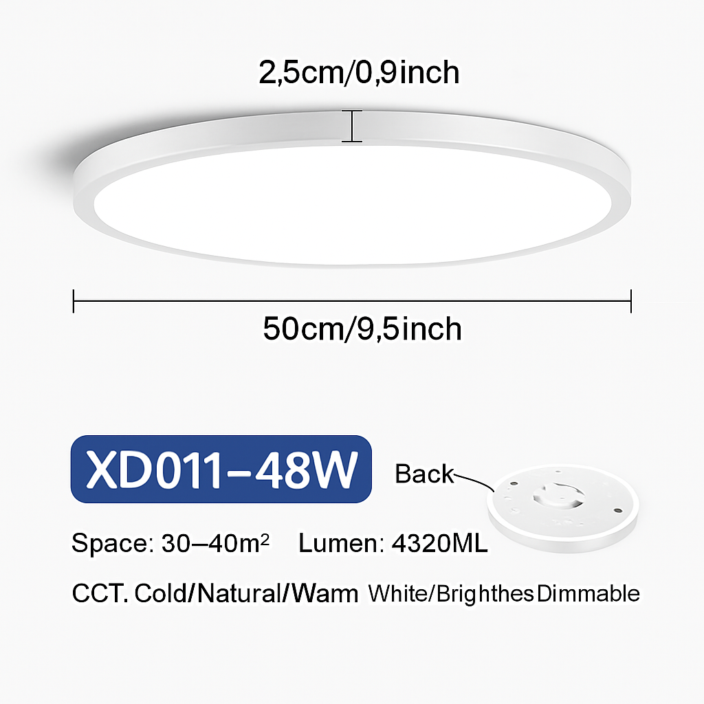 plafonnier led rond moderne pour éclairage varié