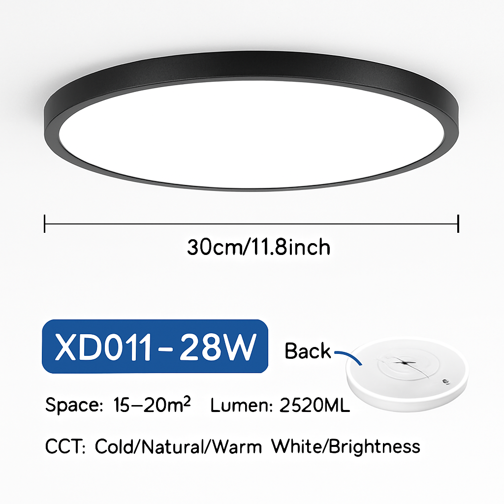 plafonnier led rond moderne pour éclairage varié