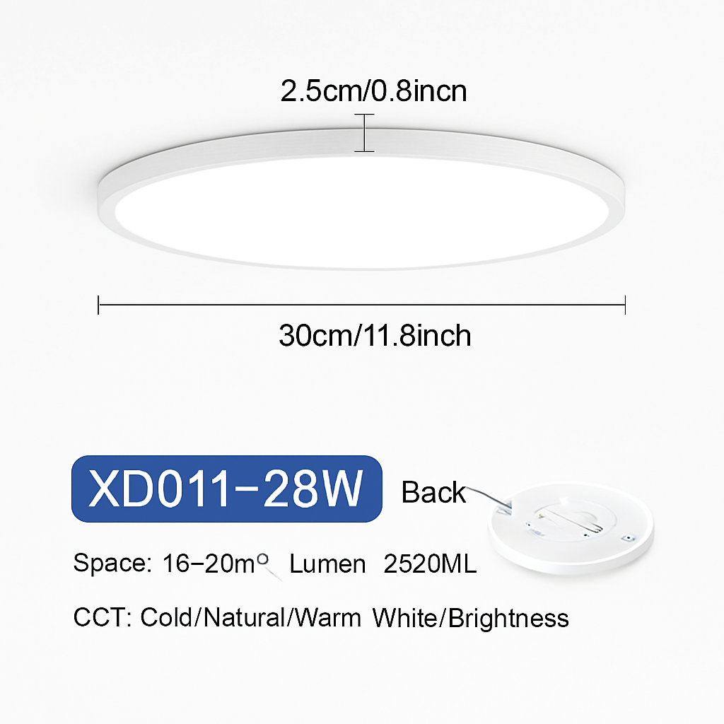 plafonnier led rond moderne pour éclairage varié