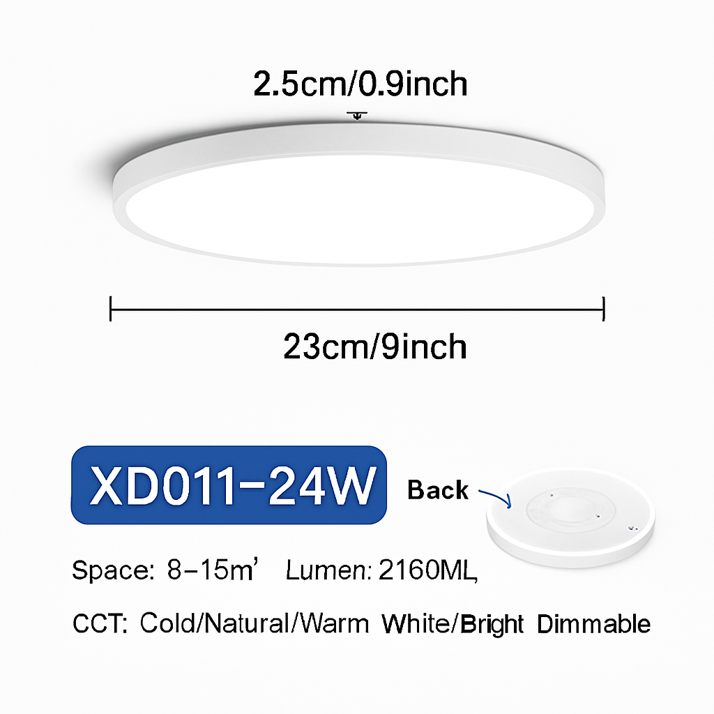 plafonnier led rond moderne pour éclairage varié