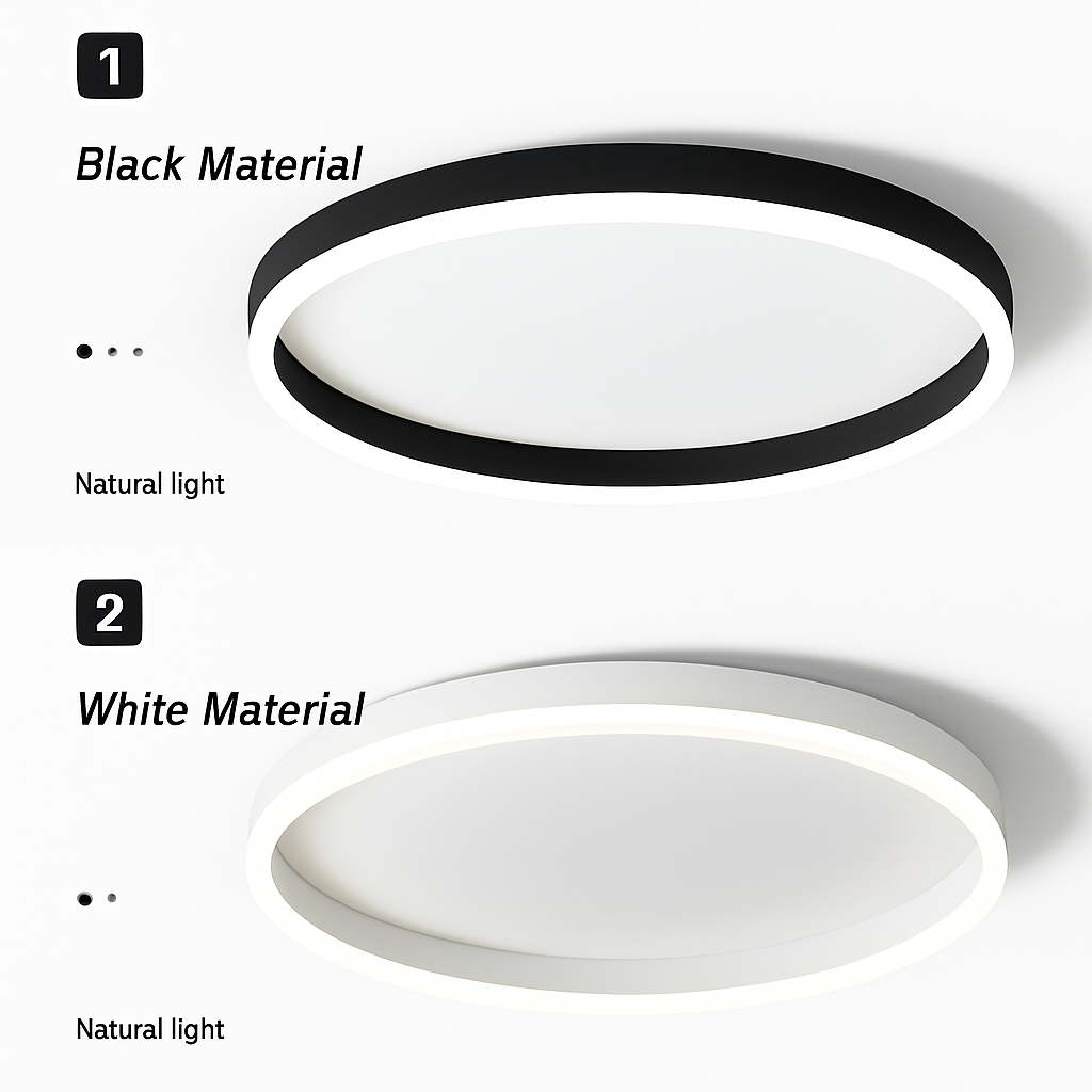 plafonnier led rond moderne pour éclairage varié