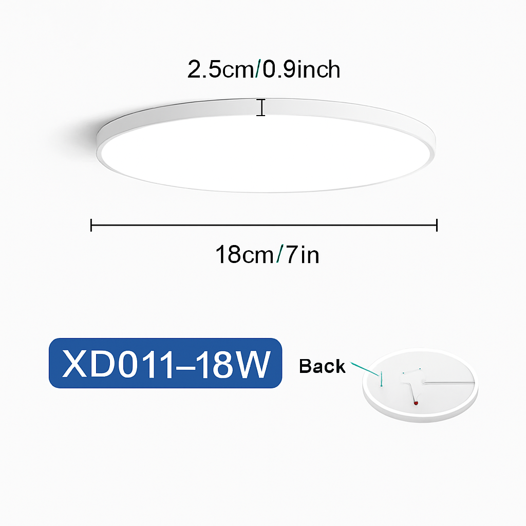 plafonnier led rond moderne pour éclairage varié