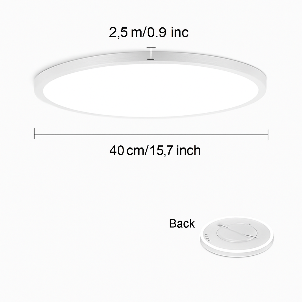 plafonnier led rond moderne pour éclairage varié