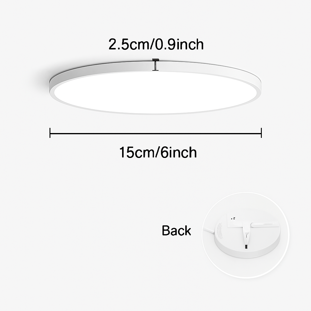 plafonnier led rond moderne pour éclairage varié