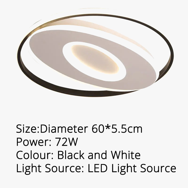 plafonnier led rond moderne pour décoration intérieure lumineuse