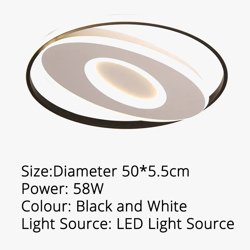 plafonnier led rond moderne pour décoration intérieure lumineuse