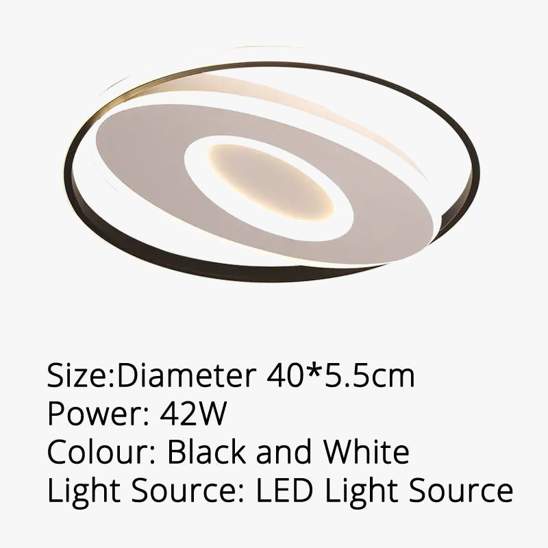 plafonnier led rond moderne pour décoration intérieure lumineuse