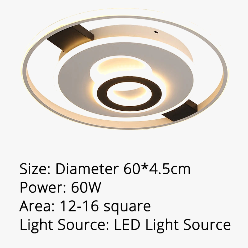 plafonnier led rond moderne pour décoration intérieure lumineuse