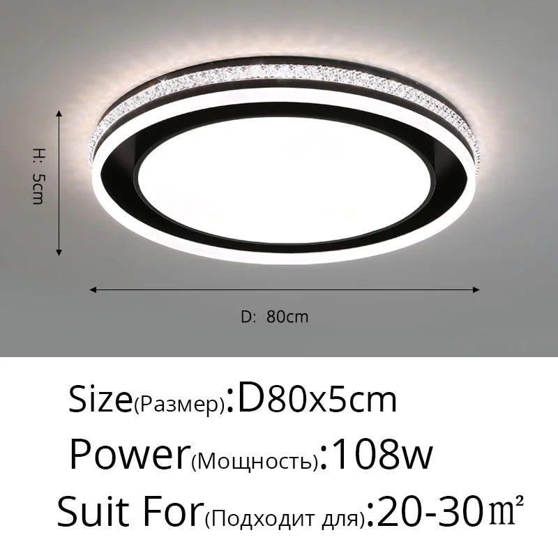 plafonnier led rond pour éclairage intérieur varié