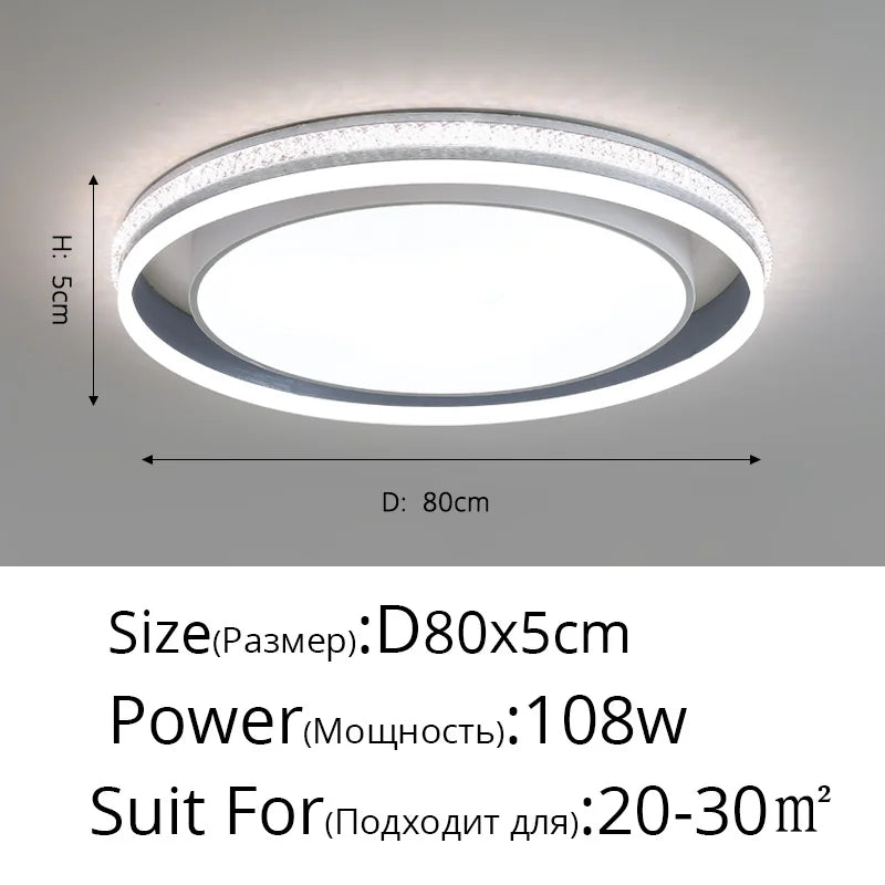 plafonnier led rond pour éclairage intérieur varié